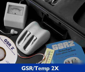 Gsr temp 2X biofeedback stress relief relaxation system