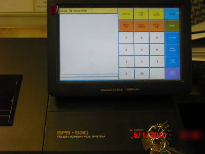 SAM4S sps-520 ft restaurant pos cash register 