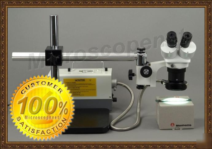 Stereo microscope 10X-20X-30X-60X w 150W cold ring lite