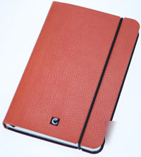 Cartesio large orange leather 2010 weekly diary/planner