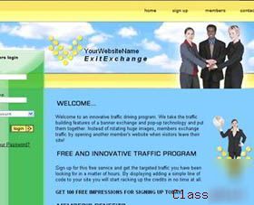 Exit exchange website with adsense & free domain name.