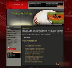 New baseball rss s website for google adsense.