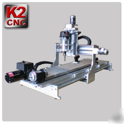 Pool cue cnc router machine mill - lathe & indexor