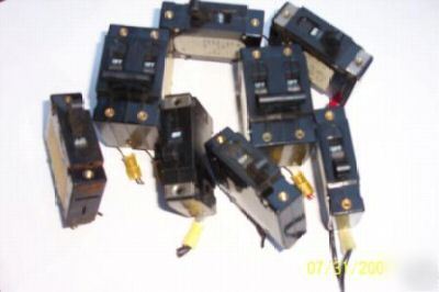 Circuit breakers panel mount lot of 39