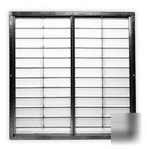 Agricultural exhaust shutter - 48 in. dbl panel, white