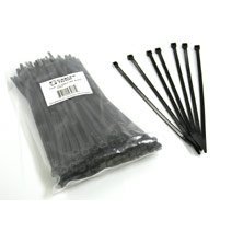Cables to go - cable tie - black - 8 in (pack of 100 )