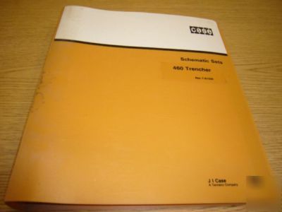 Case 460 trencher schematic set manual