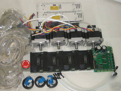 Cnc mill/router/plasma 4 axis kit 220W ac servo motor