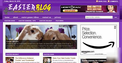 New easter autoblog website +amazon adsense clickbank
