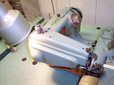 U.s. blindstitch sewing machine 718-1 w/table & motor