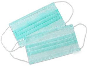 50 3-ply disposable face surgical mask influenza virus
