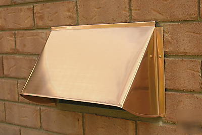 Hand crafted copper foundation vent hood