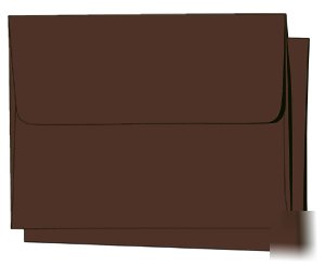 10 4X6 A6 a-6 mocha brown square-flap envelopes 