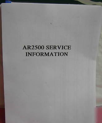 Aor ar 2500 scanner with extras (very good condition)