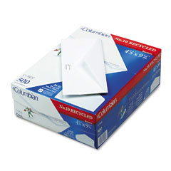 Columbian recycled white business envelopes