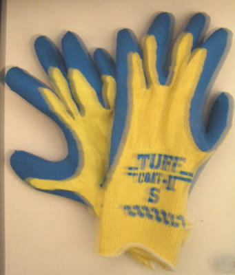 Latex coated dupont kevlar cut resistant gloves size sm