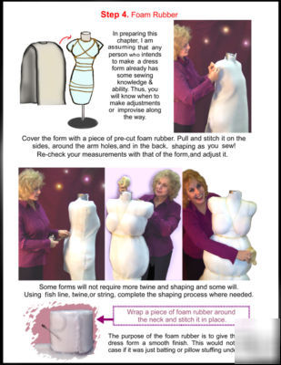 Life-size doll, dummy, dress form,well-made how to book