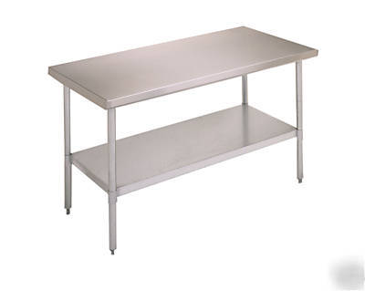 Nsf-commercial stainless steel work prep table 24 x 30