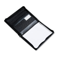 Samsill regal genuine leather padfolio with zipper and