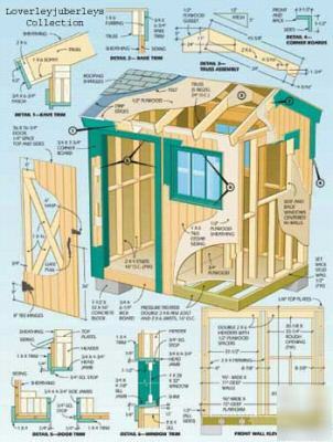Garden sheds 25+ pdf detailed shed plans, print & build