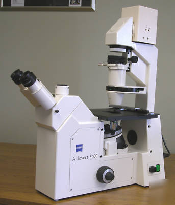 Zeiss axiovert S100 inverted research microscope
