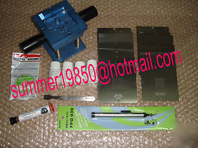 Bga chip reballing holder + 75 pcs stencils kit