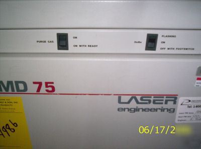 Laser engineering MD75 dv.1.3 coÂ² laser, mfr 1991