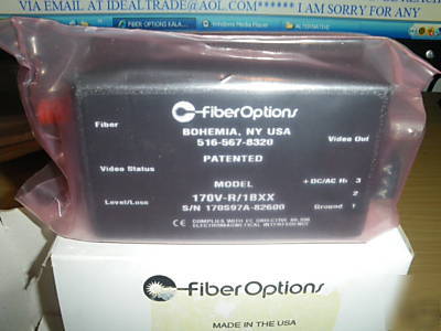 New fiber options 170V-r/1BXX video transmitter system