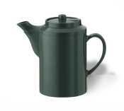 New forest green double insulated tea pot 16 oz.