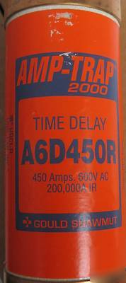 New gould shawmut amp-trap time delay fuses A6D450R lot