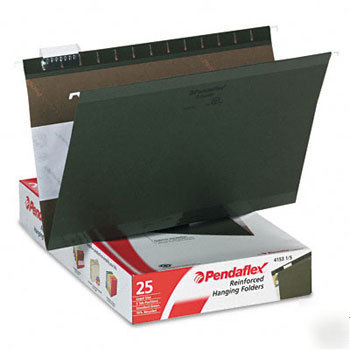 New pendaflex 04153 reinforced hanging folders green 