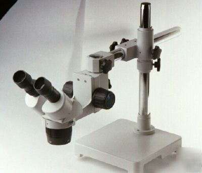 New stereo microscope w/boom stand (20X and 40X) - 