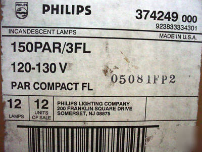 Philips PAR38 side prong lamps~one case of 12 bulbs