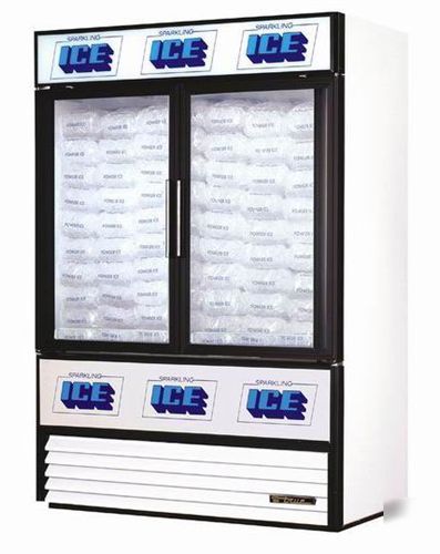 True gdim-49 glass door ice merchandiser 49 cu ft