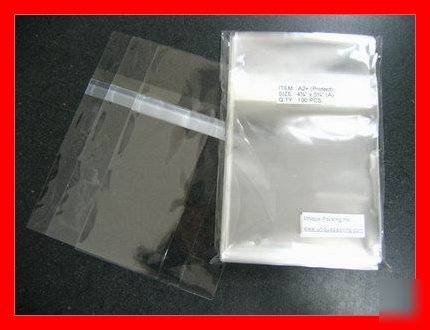 6500 4 5/8 x 5 3/4 (A2+)(p) card resealable cello bags 