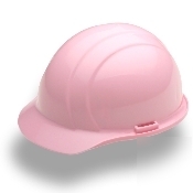 Breast cancer awareness pink hard hat 