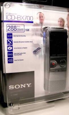New brand sony icd-BX700 digital voice recorder