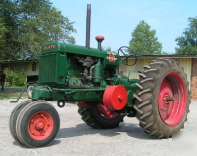 1938 oliver 80 row crop restored antique tractor 