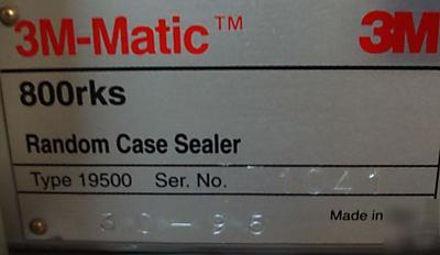 3M 800 rks top and bottom adjustable case sealer 