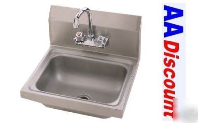Bk resources hand sink w/faucet model# bkhs-w-1410
