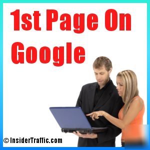 Guaranteed -- your website on first page of google serp