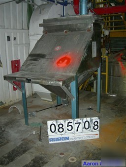 Used: s howes bag dump station, model 12. 304 stainless
