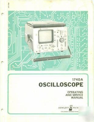  hp 1740A oscilloscope op/service manual cd 