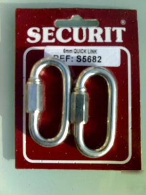Quick repair link, chains ropes 6MM PK2 securit S5682