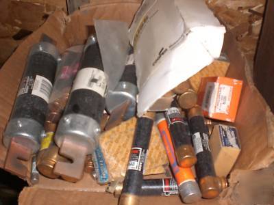 12 pounds of fuses bussmann frs-r-20 frs-r-125 ++others