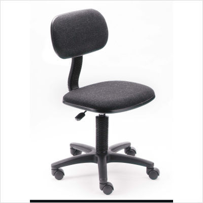 Adjustable office steno task chair durable seat gray