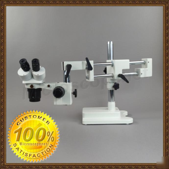 Dual-bar boom stand microscope 5X-10X-15X-20X-30X-60X 