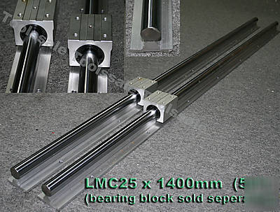 LMC25 x 1400MM rail bearing shaft xyz table cnc router