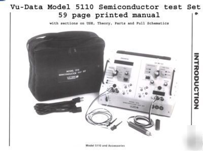 Manual vu-data 5110 semiconductor test set 4-20413