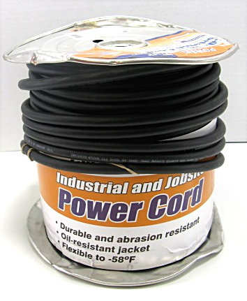 New 250'roll 12/3 sjeoow industrial power electric cord 